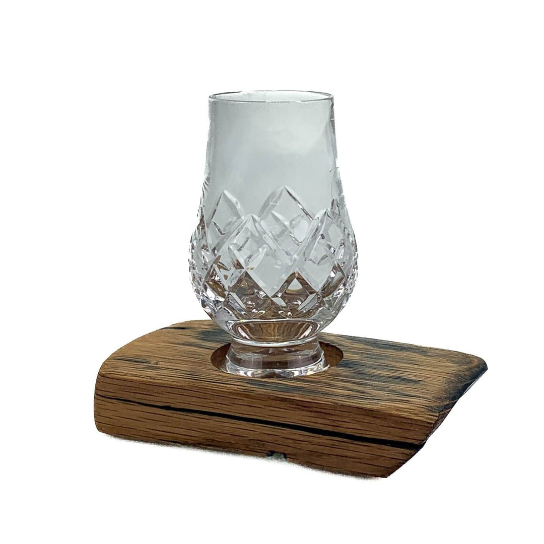 In this photo Darach glass holder with 1 Glencairn Cut glass Mood4Whisky