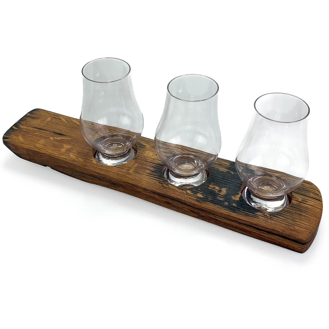 In this photo Darach glass holder with 3 Glencairn glasses Mood4Whisky