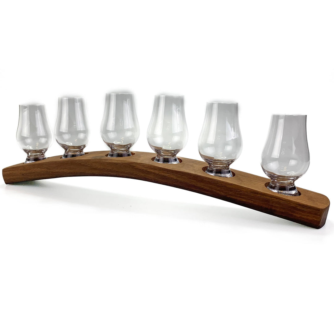 In this photo Darach glass holder with 6 Glencairn glasses Mood4Whisky