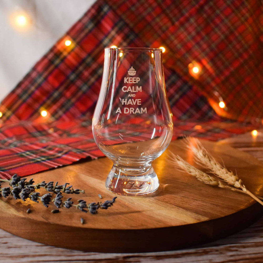 In this photo Glencairn Glass – Keep Calm, Have a Dram Mood4Whisky