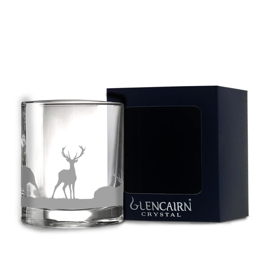 In this photo Glencairn Whisky tumbler Stag Mood4Whisky