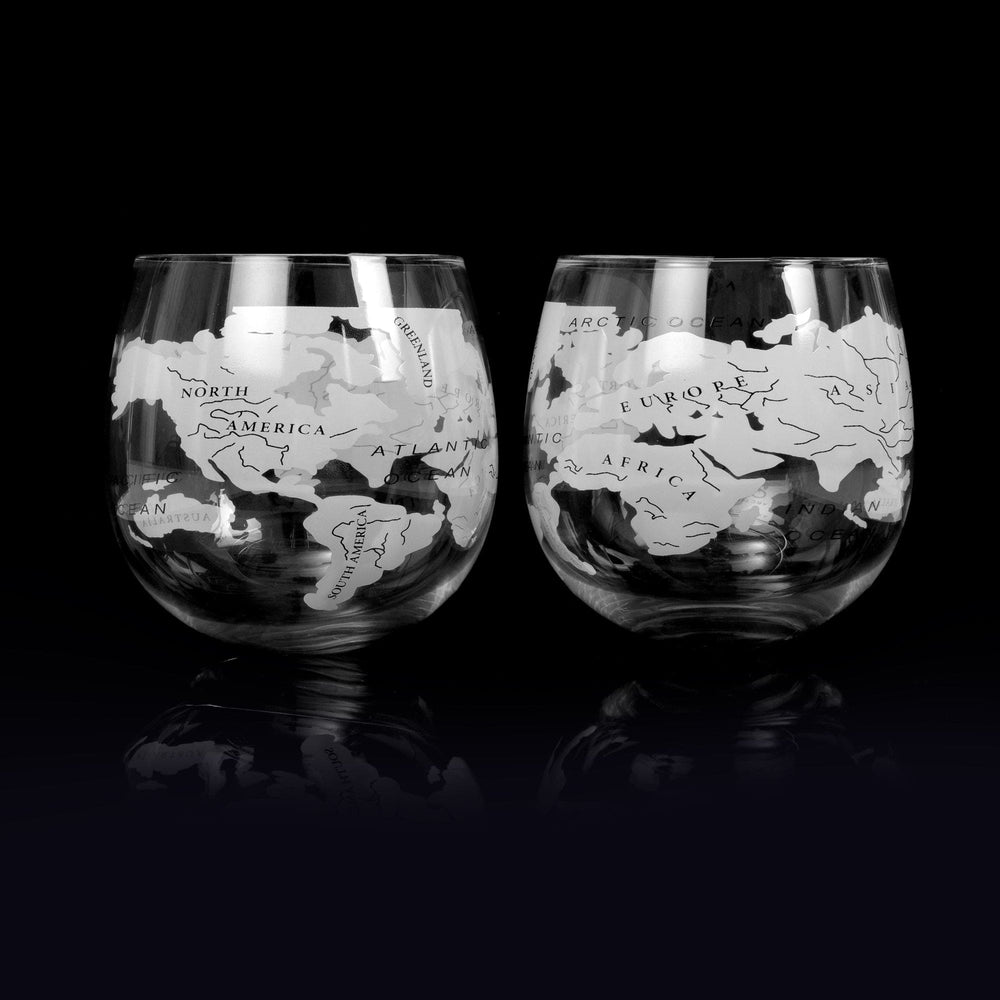 In this photo Whiskey Glass Globe Rockers set of 2 - 300ml - Original Products Mood4whisky
