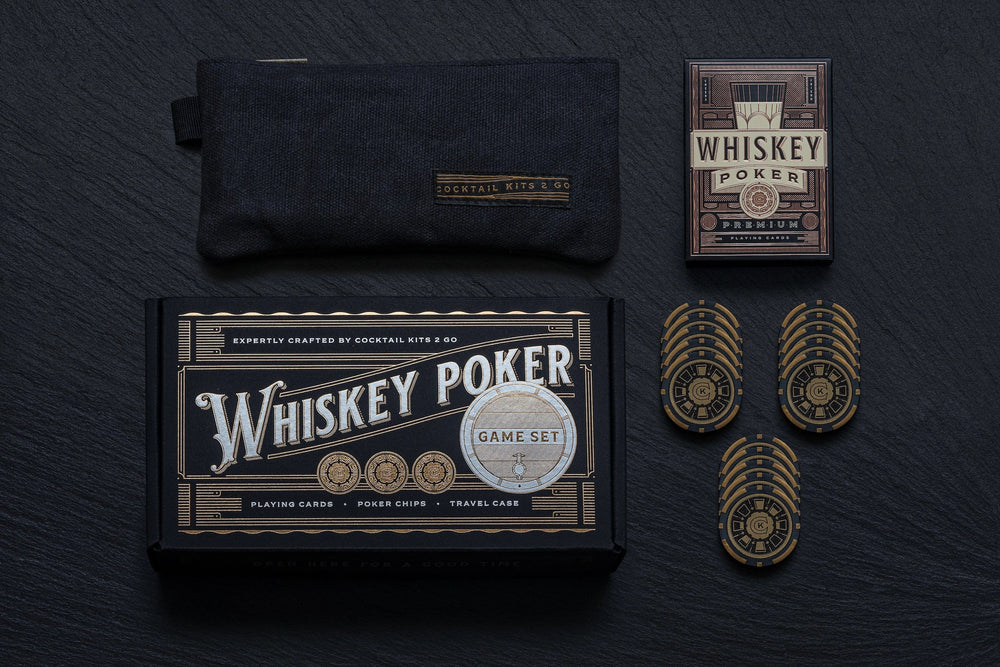 In this photo Whiskey Poker Game Set - US Mood4whisky
