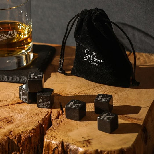 In this photo Whiskey stones Hunting Mood4Whisky