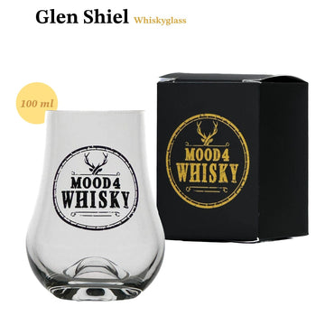 Whisky glass Glen Shiel with logo ★★★★★ - 100 ml - Gift packaging - Mood4Whisky