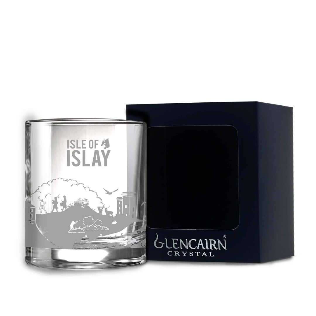 In this photo Whisky glass Skyline Isle of Islay - Glencairn Crystal Scotland MoodCompanyNL
